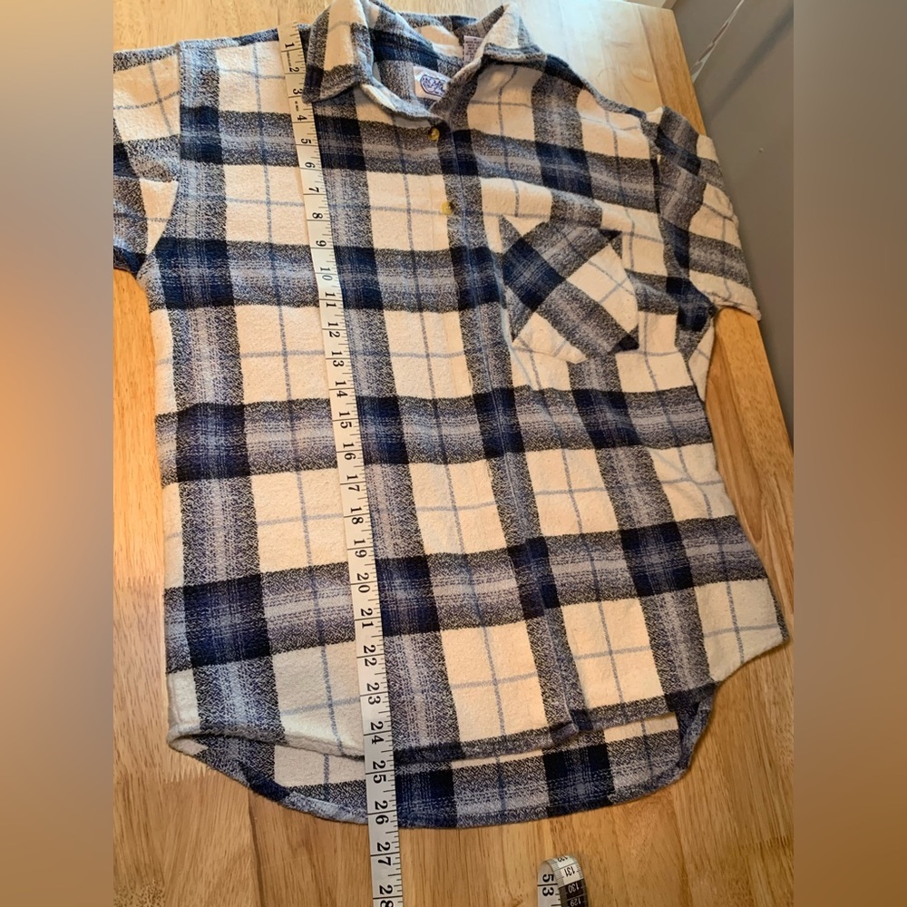 Vintage Flannel 100% Cotton Size Large - Picture 10 of 11